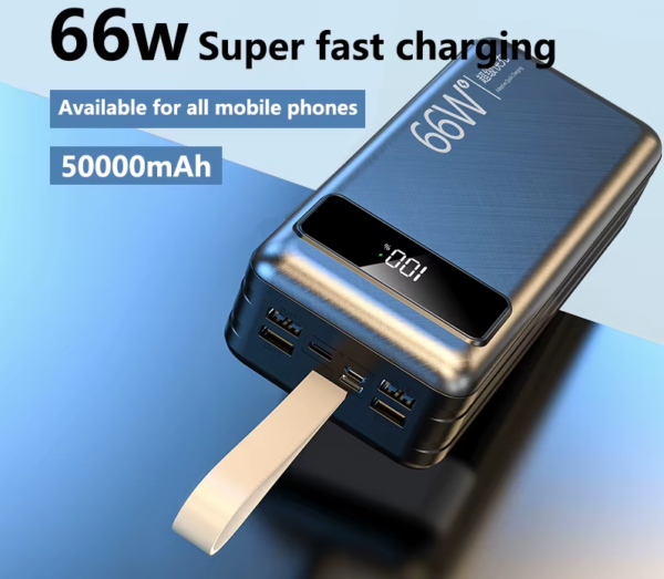 50000mah pd22.5w 66w fast charging power bank